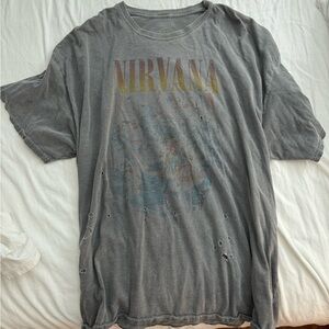 Urban Outfitters Distressed Nirvana Tee